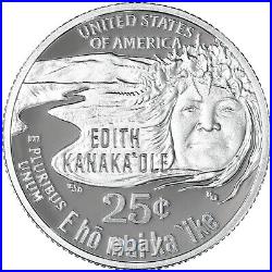 2023 S American Women Quarter 99.9% Silver Gem Deep Cameo Proof Roll 40 Coins