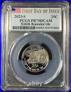 2023-s Pcgs Pr70 5 Coin Clad Quarter Set First Day Issue