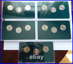 50 States Commemorative Quarters 1999-2003 Proof & UNC PDS Mints 5 Sets 75 Coins
