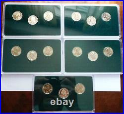 50 States Commemorative Quarters 1999-2003 Proof & UNC PDS Mints 5 Sets 75 Coins