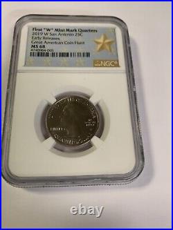 5 Coin Set 2019-W Point Quarters NGC MS68 Memorial Lowell River Pacific San
