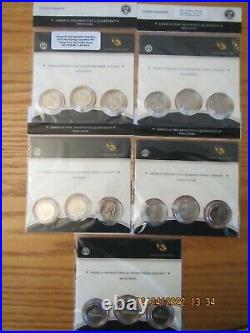America The Beautiful ATB COMPLETE 56 3 Coin P D & S Set SEALED IN PLASTIC