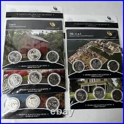 America The Beautiful Quarters Coin Sets LOT OF 33 Plus 2006 P & D Cello
