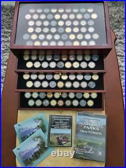 America's Natl Parks 5 coin sets- P, D, Colorized, Gold Plated and Hologram