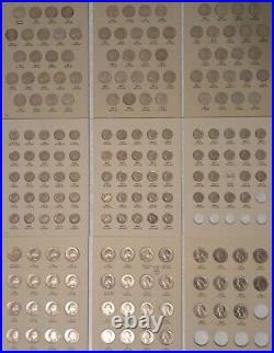 Complete Folder Set Quarters 1965-1987, Dimes 1965-1999, Nickels 1962-1995
