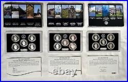 Complete Set 11 America The Beautiful Silver Quarters Proof Sets COAs 2010-2020