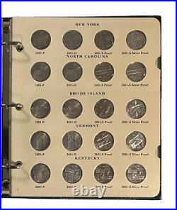 Littleton Album Statehood Quarters Coins 1999-2003 with Proof BU COINS &Silver