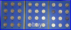 Nearly Complete 1932-1959 WASHINGTON QUARTER SETS 68/73 90% Silver Coins