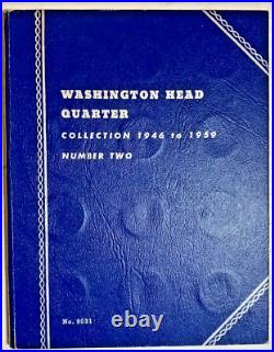 Nearly Complete 1932-1959 WASHINGTON QUARTER SETS 68/73 90% Silver Coins
