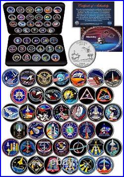 SPACE SHUTTLE DISCOVERY MISSIONS NASA Florida Statehood Quarters 39-Coin Set Box