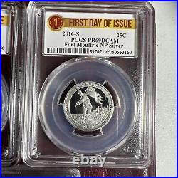 Silver 5 Coin PCGS 1st Day Issue PR69DCAM 2016S ATB Quarter Set. Wow! S154
