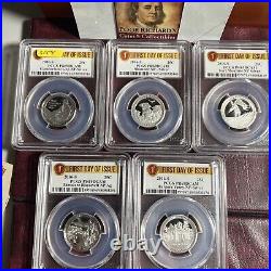 Silver 5 Coin PCGS 1st Day Issue PR69DCAM 2016S ATB Quarter Set. Wow! S154