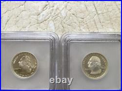 TONED 2005-S ICG Gem Proof PR70DCAM Silver 5 Coin Quarter Set