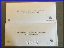 US Mint 2010 to 2020 P&D ATB America The Beautiful Quarters Circulating Coin Set